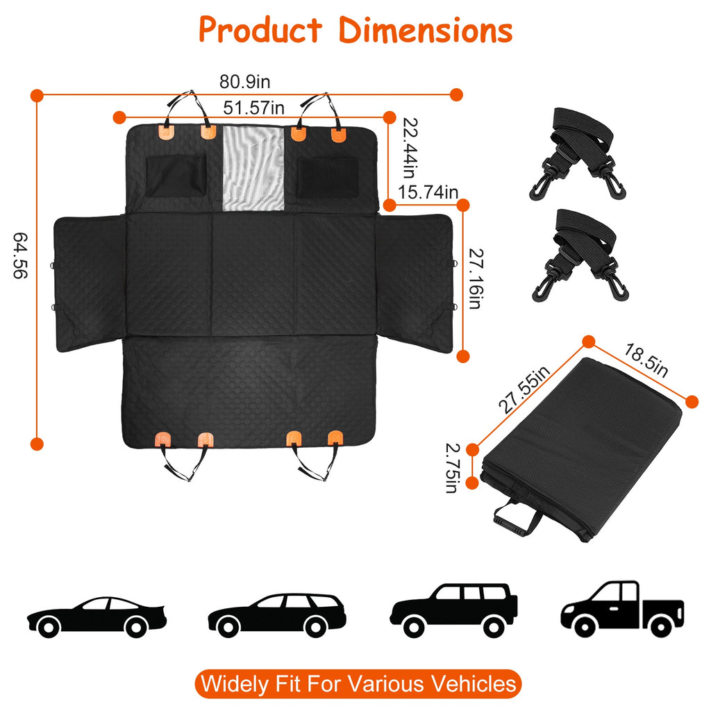 Brindlewick Heavy-Duty Dog Car Seat Cover & Cargo Liner