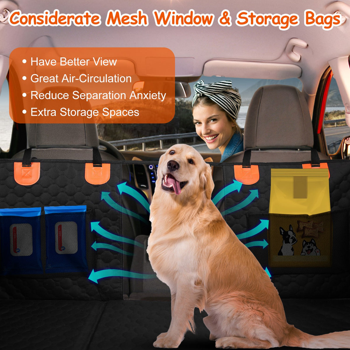 Brindlewick Heavy-Duty Dog Car Seat Cover & Cargo Liner